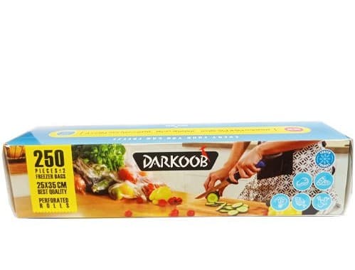 کیسه فریزر رولی پرفراژ دار دارکوب بسته 250 عددی