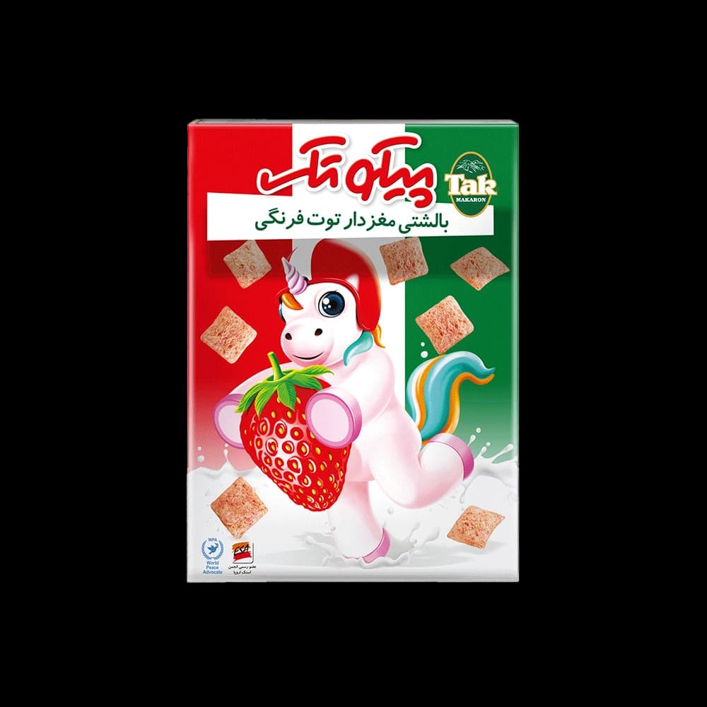 بالشتی مغزدار توت فرنگی 300 گرم پیکوتک