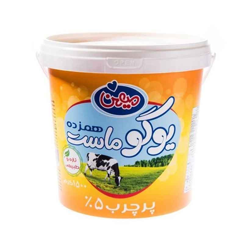 ماست همزده میهن پر چرب وزن 1500 گرم