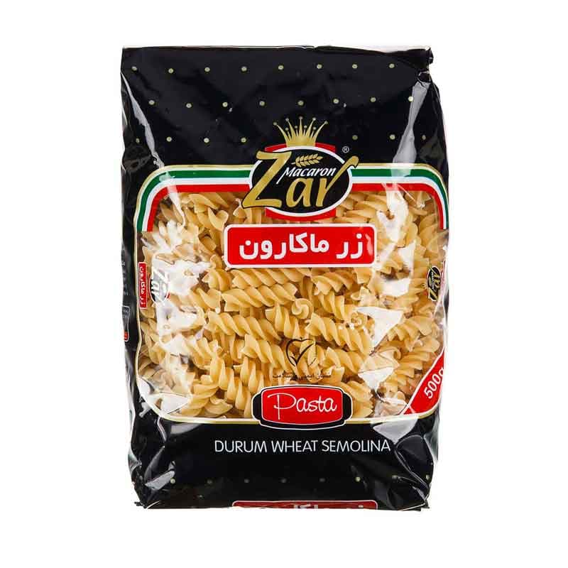 ماکارونی فرمی  زر ماکارون مدل مته ای وزن 500 گرم