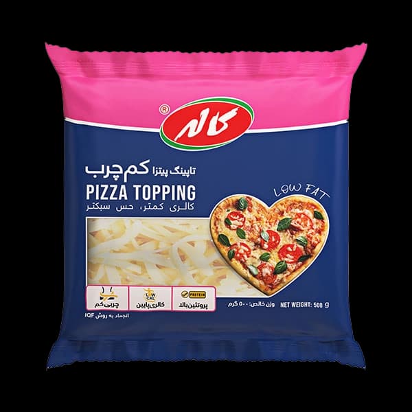 تاپینگ پیتزا رنده شده کم چرب 500 گرم کاله