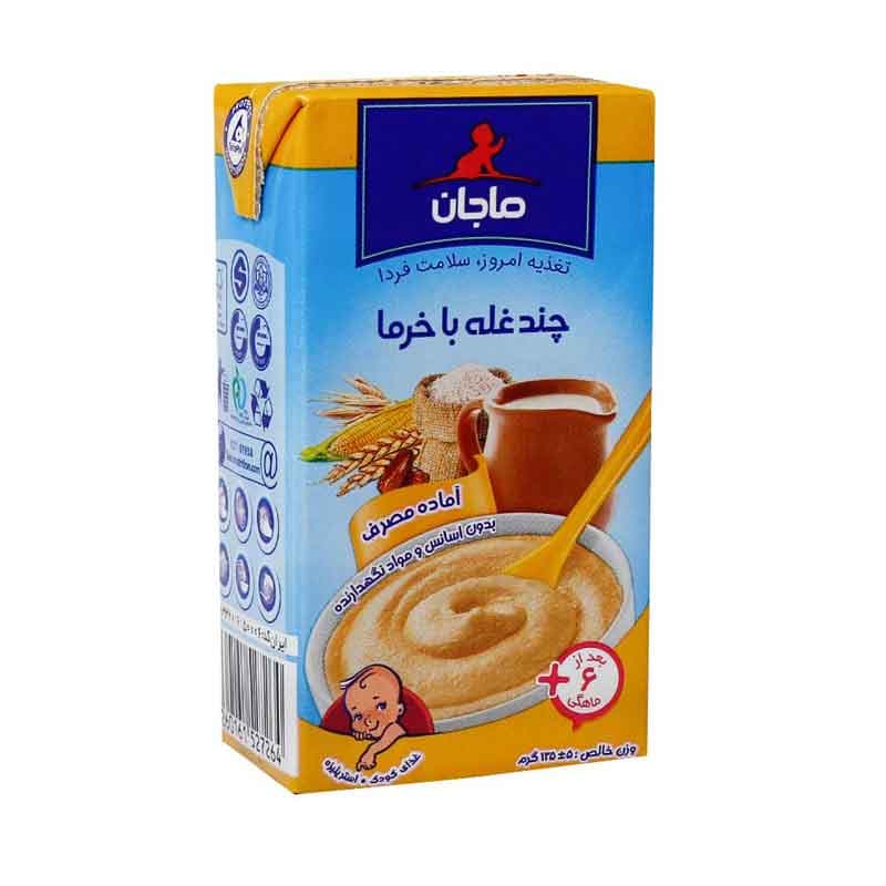 غذای کودک کاله مدل ماجان چند غله با خرما وزن 135 گرم