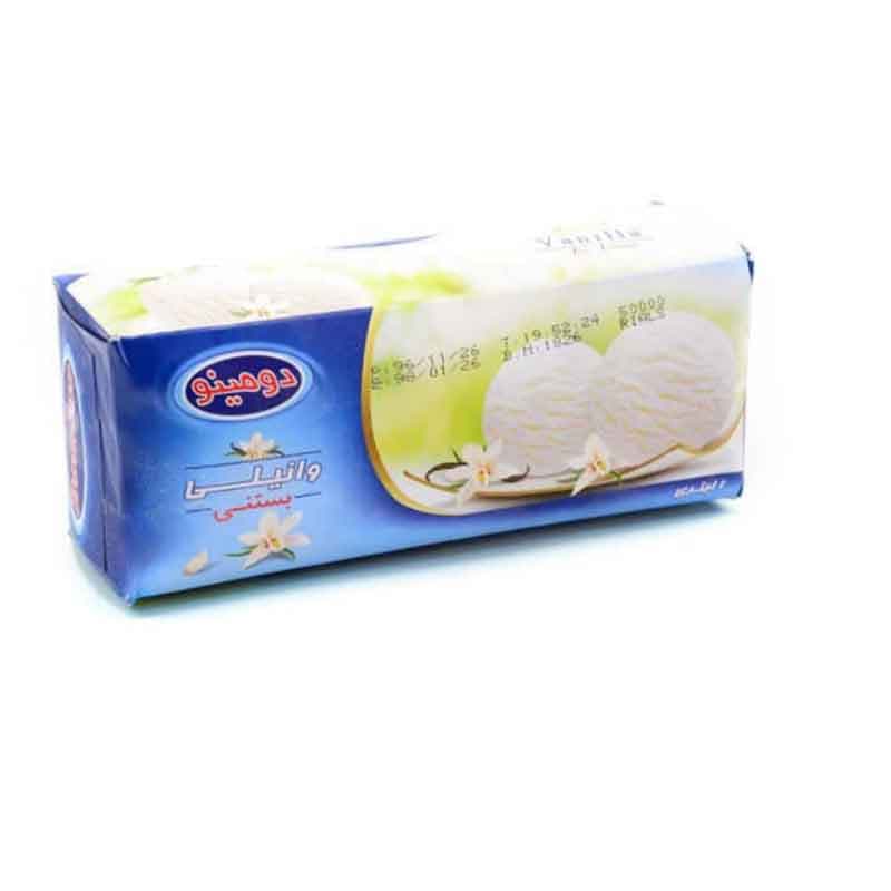 بستنی وانیلی دومینو حجم 2 لیتر