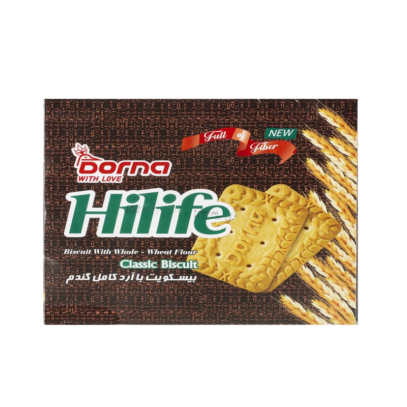 بیسکویت کلاسیک با آرد گندم هایلایف 420 گرم درنا