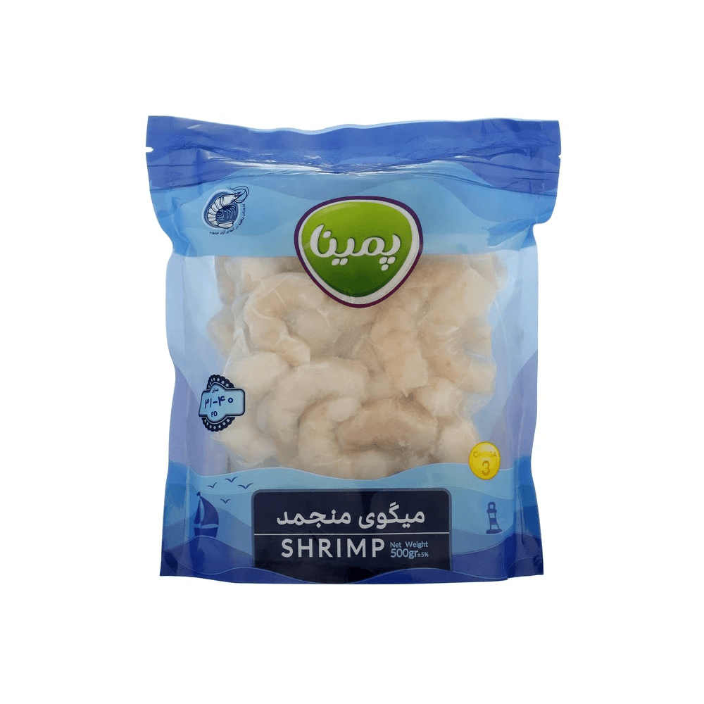 میگو سایز 31-40 500 گرم پمینا