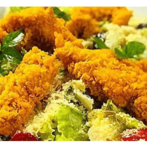 سالاد سزار با مرغ سوخاری شهر غذا