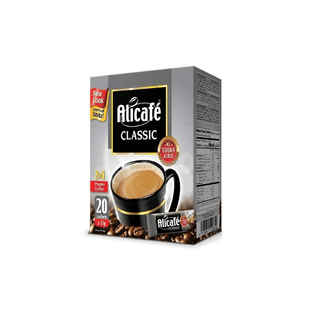 کافی میکس کلاسیک بدون شکر 1*2  20 عددی علی کافی