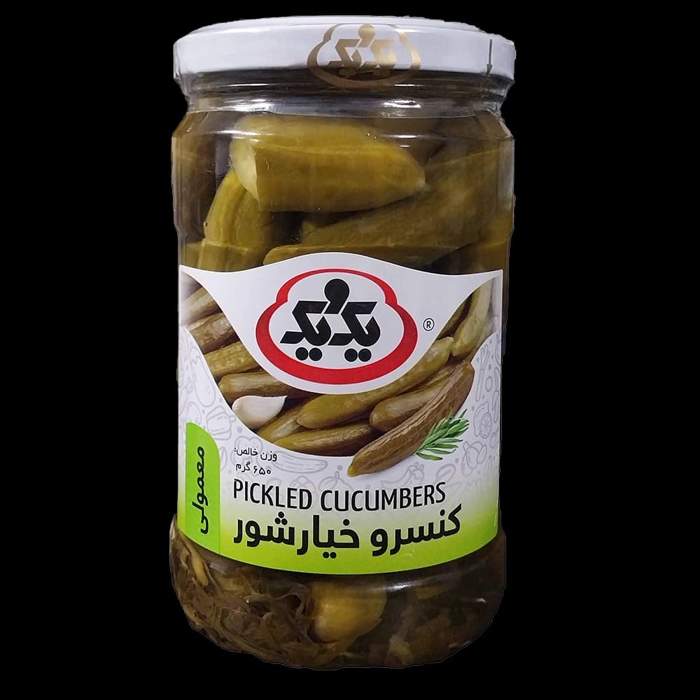 خيارشور معمولی 650 گرم يک و يک
