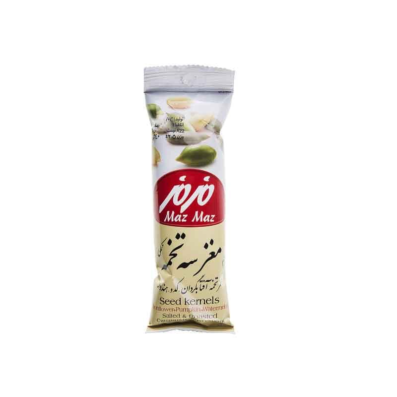 مغز سه تخمه نمکی مزمز وزن 30 گرم