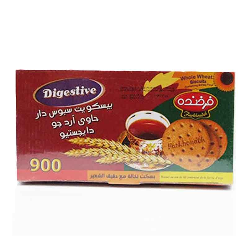 بیسکویت سبوس دار فرخنده وزن 900 گرم