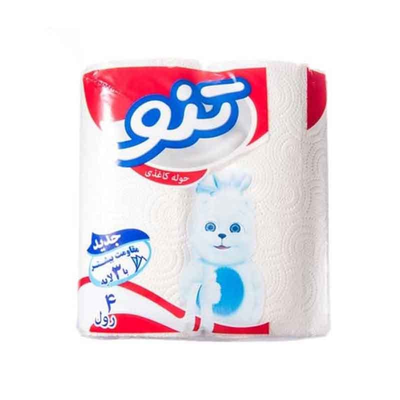 دستمال حوله کاغذی  تنو 3 لایه 4 رول