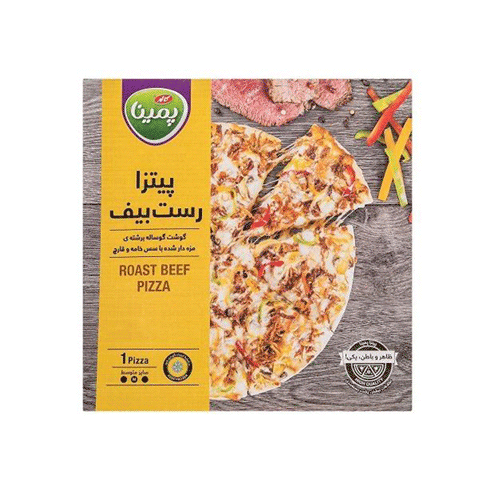 پیتزا رست بیف پرمیوم سایز بزرگ پمینا کاله