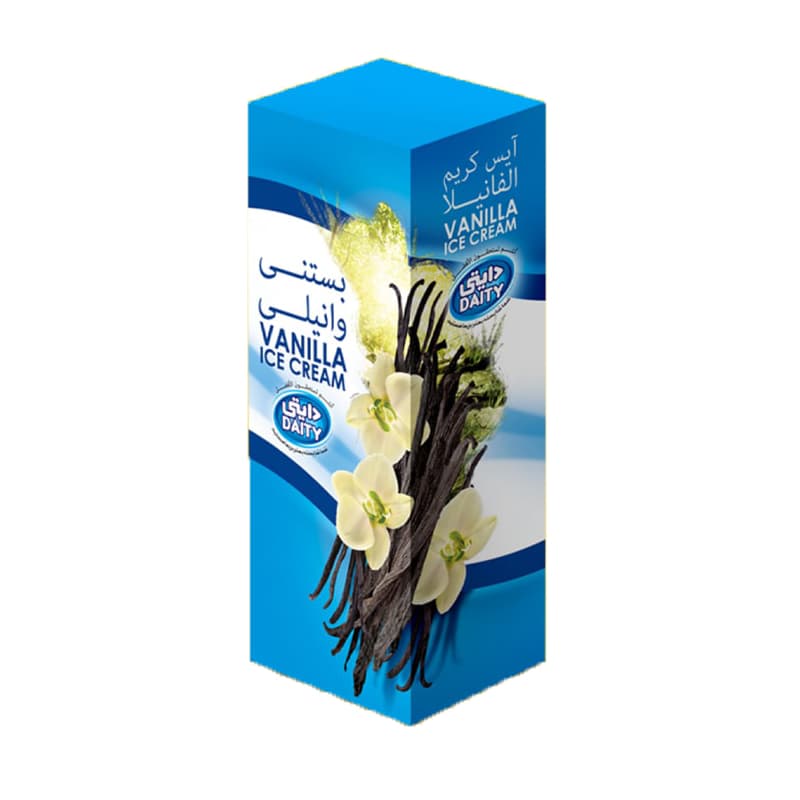بستنی پاکتی 1لیتری وانیلی دایتی