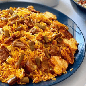 استامبولی پلو با گوشت گردن