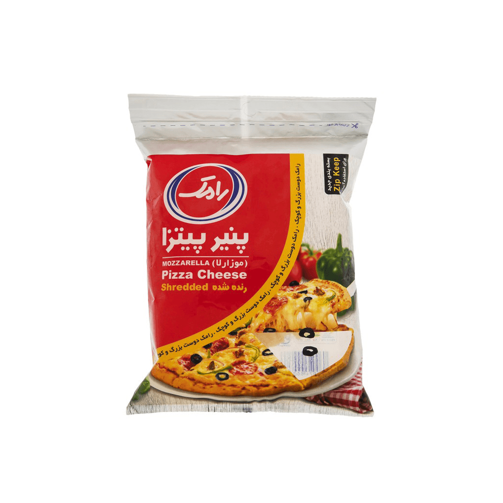 پنیر پیتزا رنده 2500 گرمی رامک