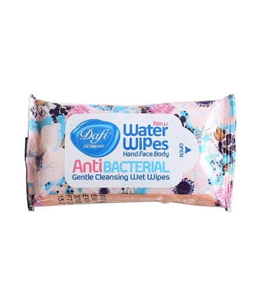 دستمال مرطوب پاک کننده دست و صورت بسته 12 عددی دافی Dafi Hand And Face Cleanser Wet Wips