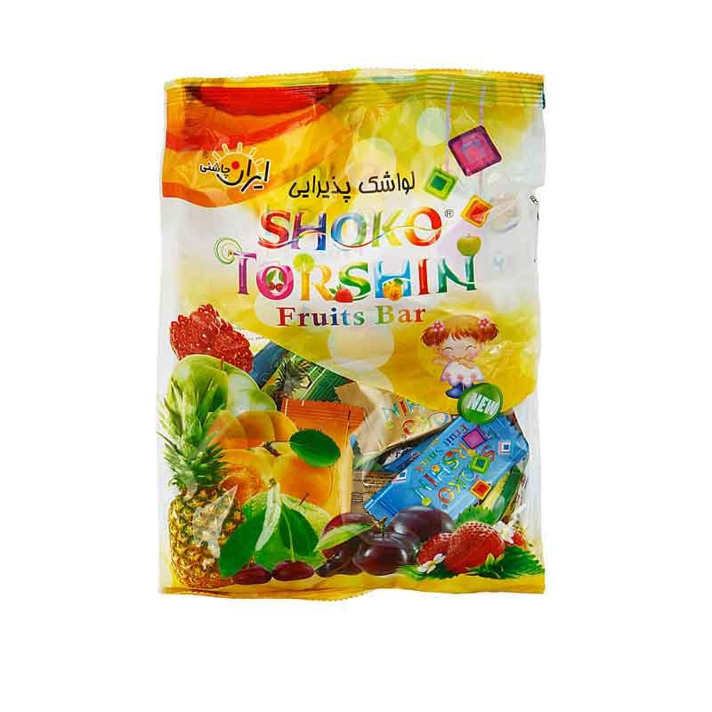 لواشک پذیرایی شوکو ترشین مدل ایران چاشنی وزن 400 گرم