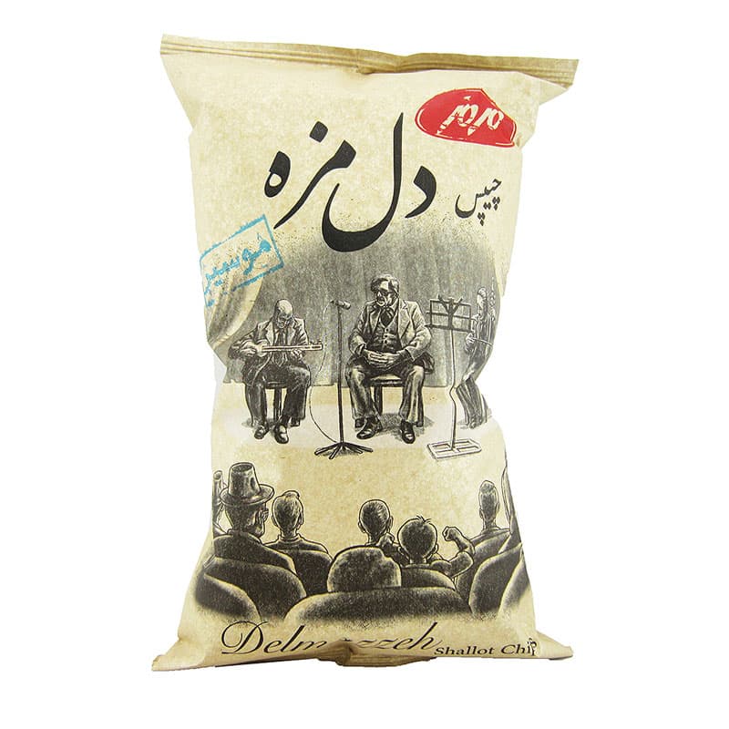 چیپس مزمز طعم موسیر مدل دل مزه