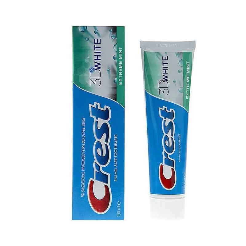 خمیر دندان 3d کرست سفید کننده طعم نعنایی حجم 100 میلی لیتر