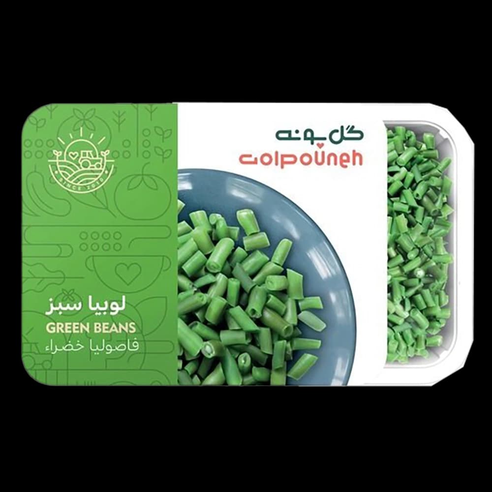 لوبیا سبز منجمد 400 گرم گل پونه