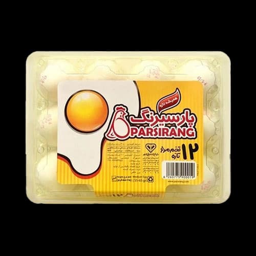تخم مرغ طلقي 12عددي ويژه پارسيرنگ