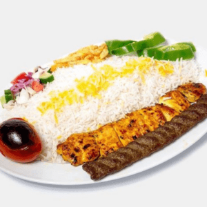 چلو کباب درباری شهر غذا