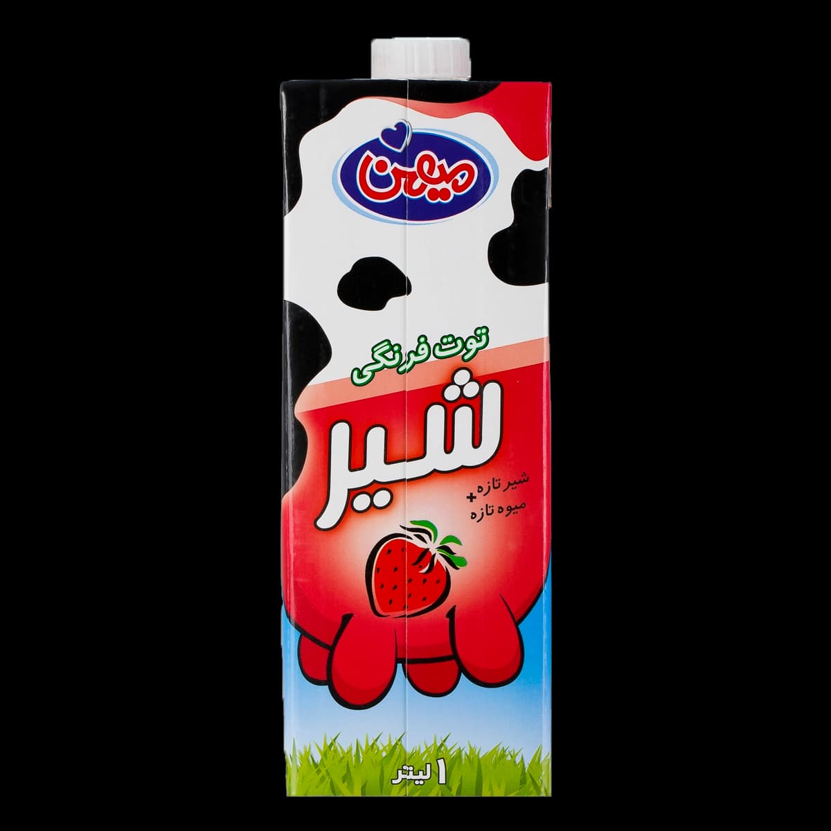 شیر توت فرنگی استریل 1000 میل میهن