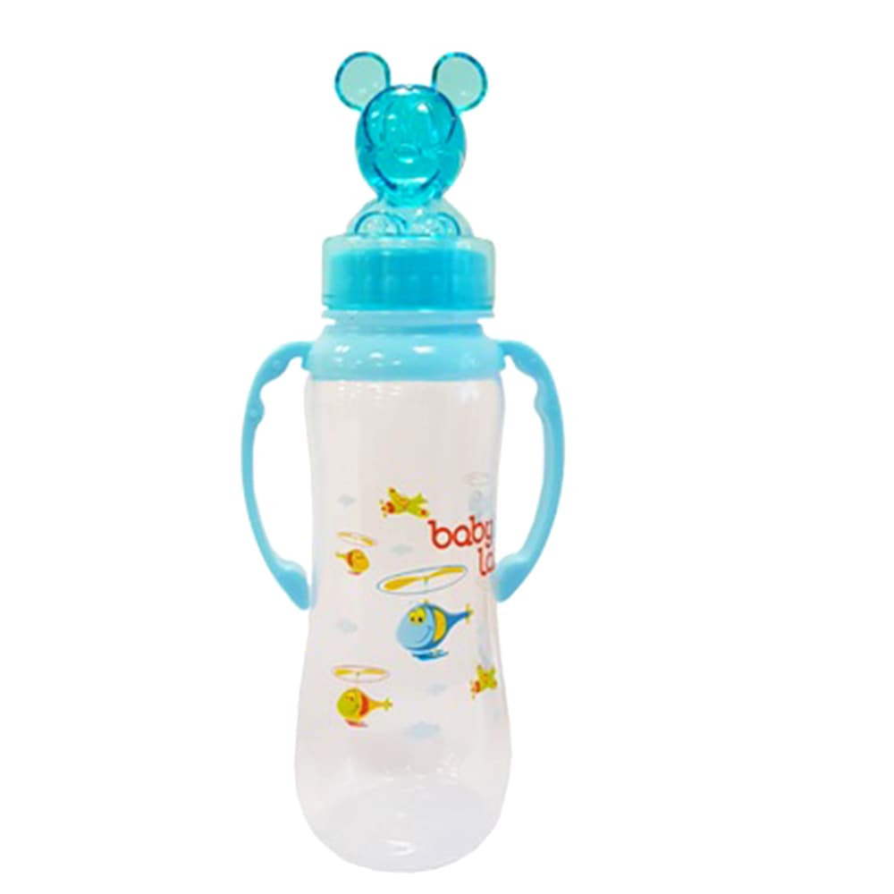 بی بی لند شیرخوری عروسکی فندقی 240ml آبی