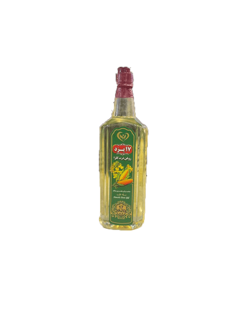 روغن ذرت کلزا 17 یزد حجم 900 سی سی