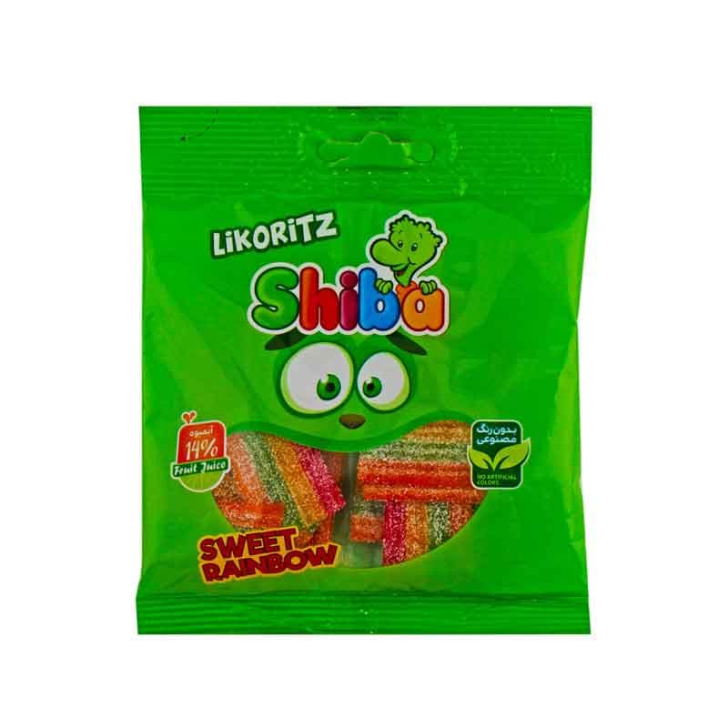پاستیل شکری (لیکوریتز) شیبا مخلوط میوه وزن 50 گرم