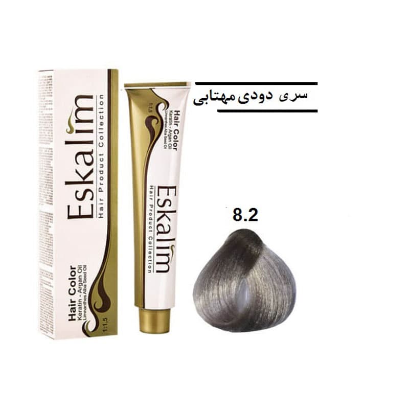 رنگ مو کیت کامل بدون آمونیاک شماره 8.2 اسکالیم