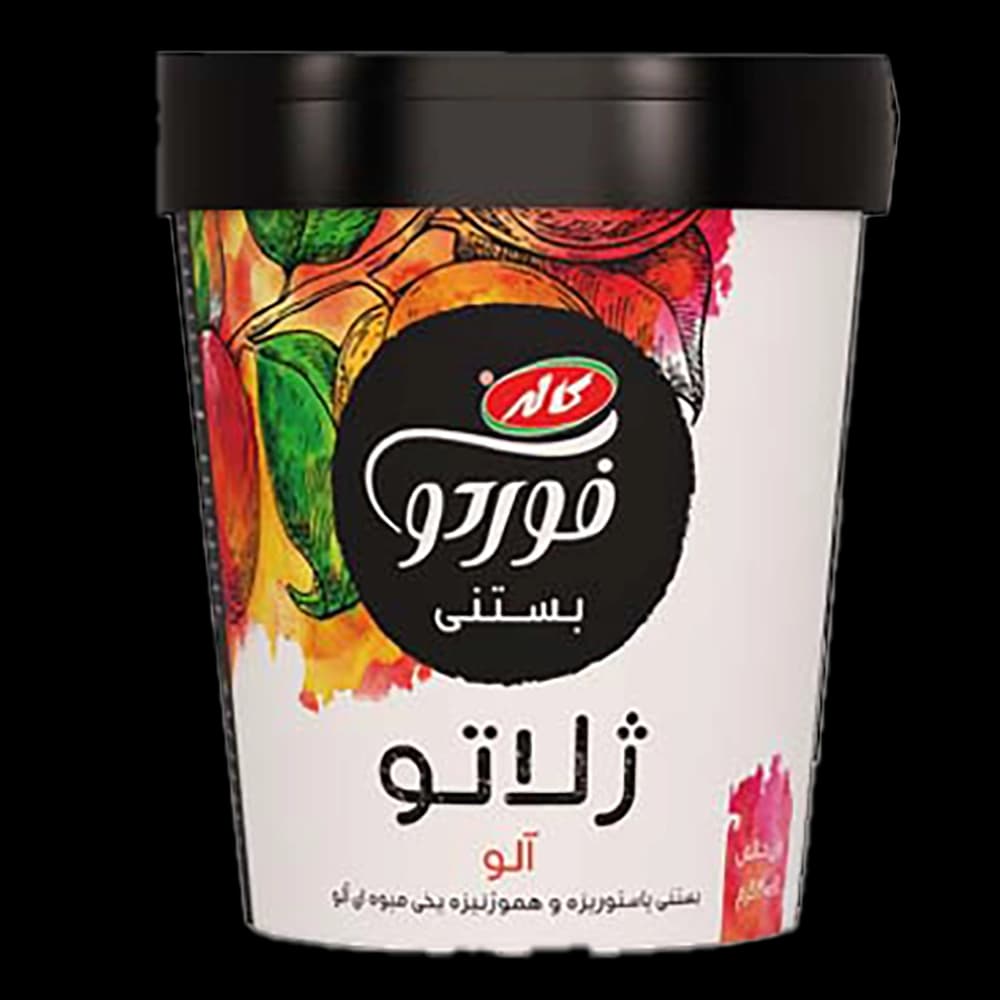 بستنی ليوانی ژلاتو يخی ميوه ای آلو 300 گرم كاله