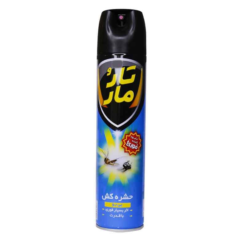 اسپری حشره کش تار و مار بدون بو رنگ آبی وزن 400 گرم