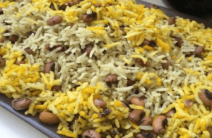 لوبیا پلو ساده شهر غذا
