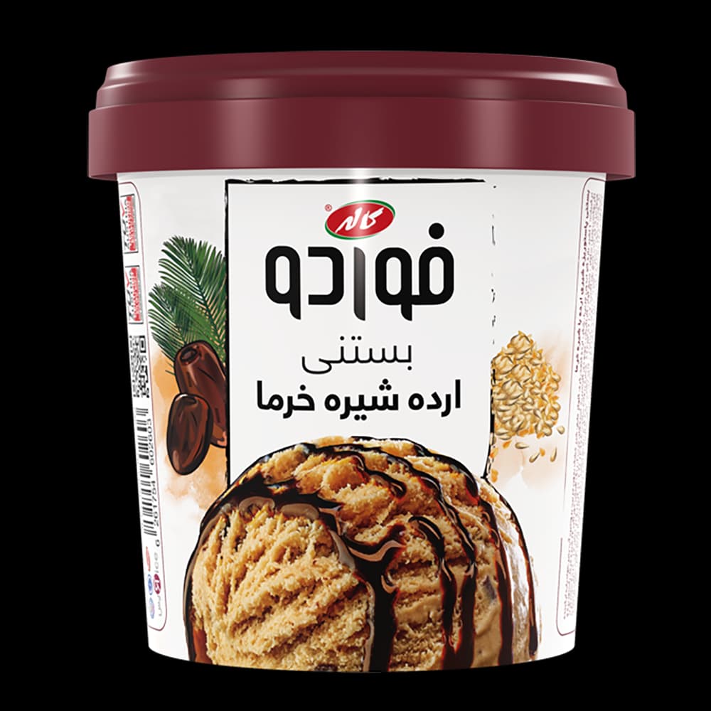 بستنی ليوانی با طعم ارده شيره خرما فوردو 300 گرم كاله