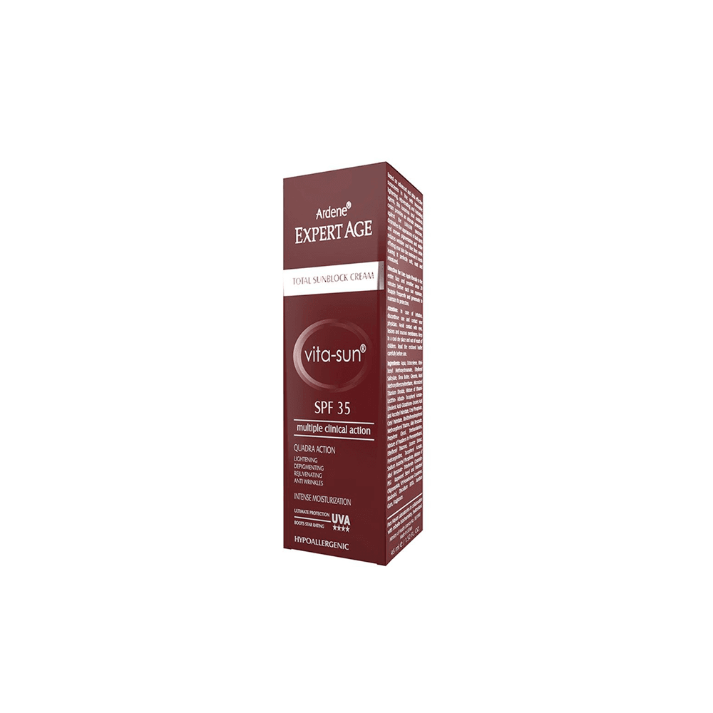 کرم ضد آفتاب ضد چروک و روشن کننده اس پی اف 35 ویتاسان 45 میلی گرم آردن
