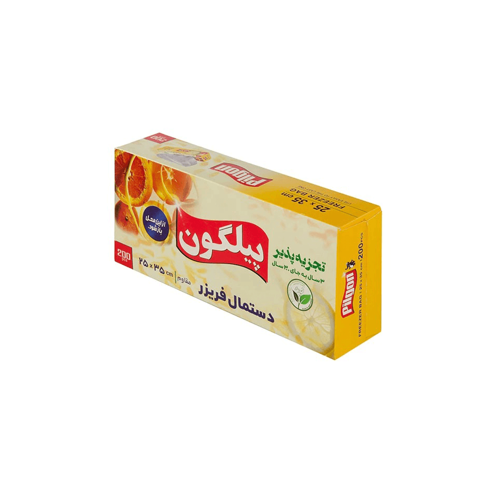 کیسه فریزر 200 عددی 25*35 جعبه پیلگون