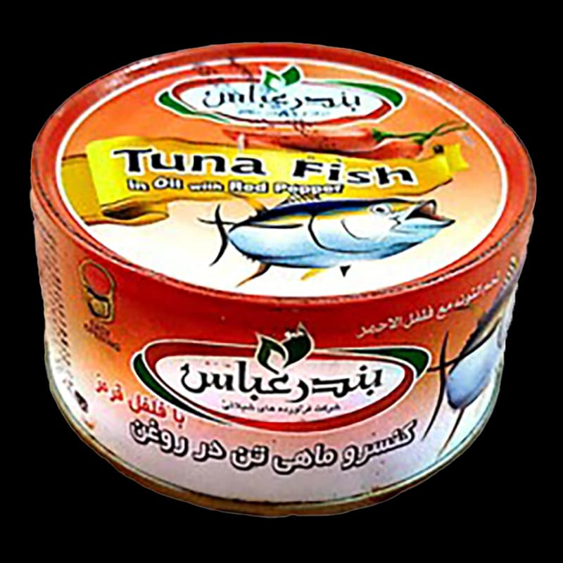 کنسرو ماهی تون فلفلی در روغن 180 گرم بندرعباس