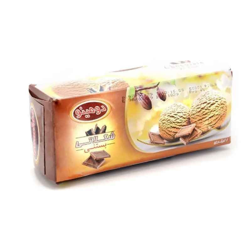 بستنی دومینو طعم شکلاتی وزن 1 کیلو گرم