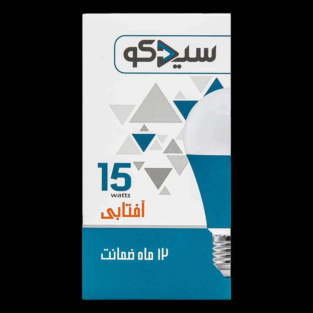 لامپ حبابی آفتابی 15 وات سیدکو