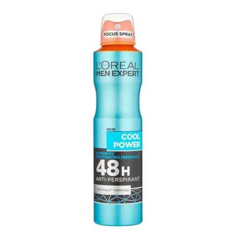اسپری دیودورانت مردانه لورال سری Men Expert مدل Cool Power Ice Effect حجم 250 میلی لیتر