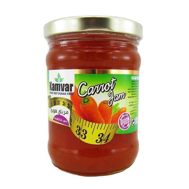 مربا رژیمی هویج کامور وزن 280 گرم