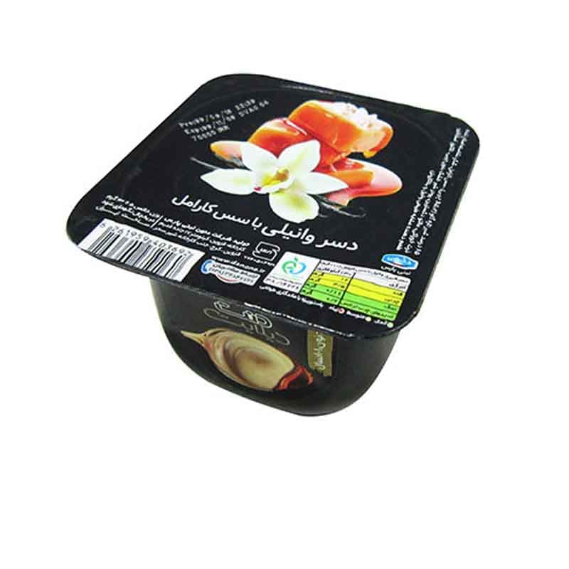 دسر دیلایت وانیلی با سس کارامل دنت وزن 100 گرم