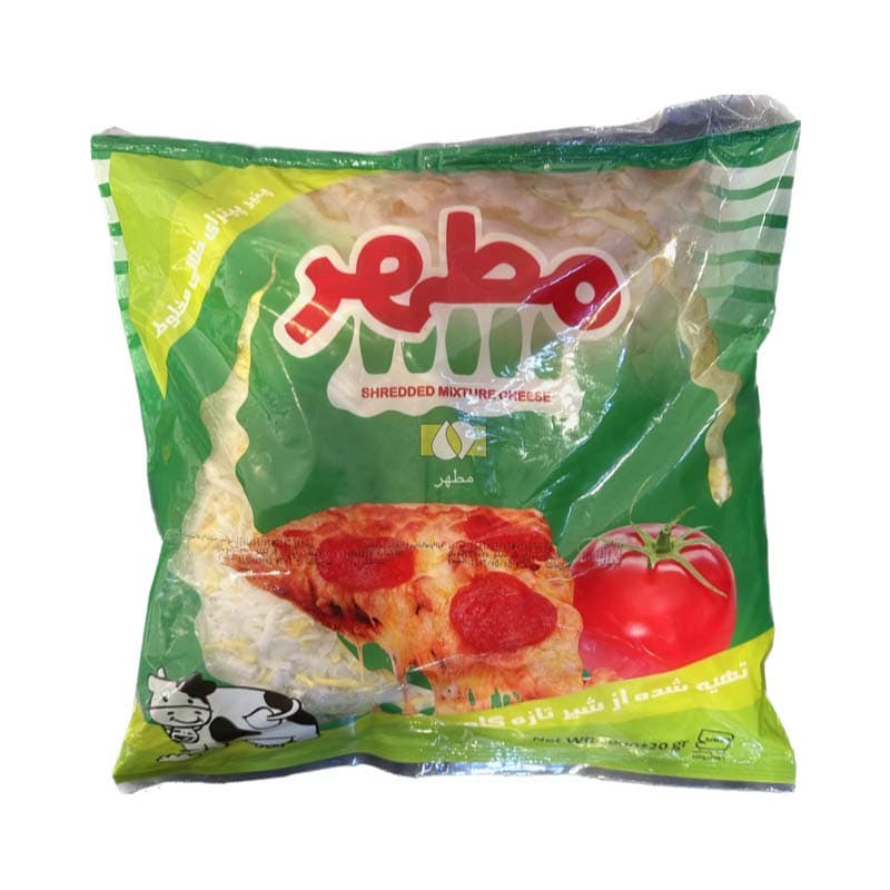 پنیر پیتزا دو رنگ 2 کیلو مطهر