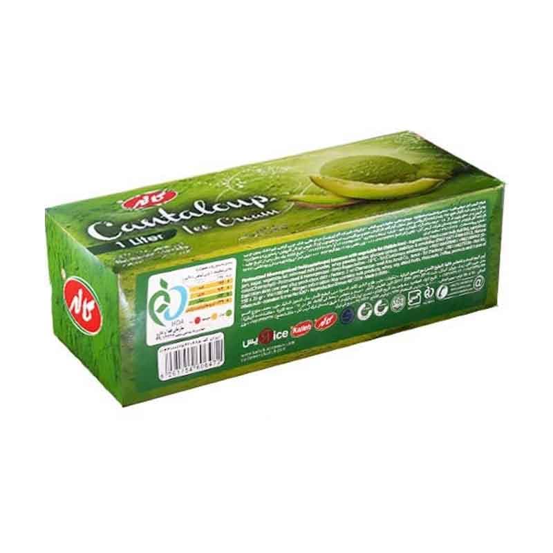 بستنی پاکتی  طالبی کاله حجم یک لیتر