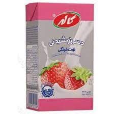 دسر نوشیدنی توت فرنگی 125 سی سی کاله