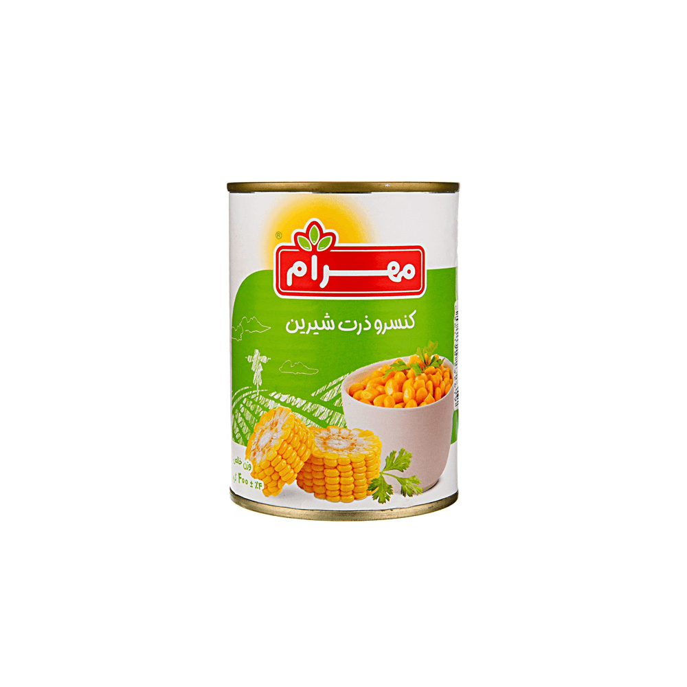کنسرو ذرت شیرین آسان باز شو 400 گرم مهرام