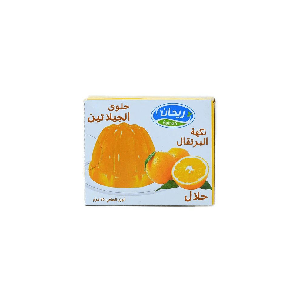 پودر ژله پرتقال 75 گرم ریحان