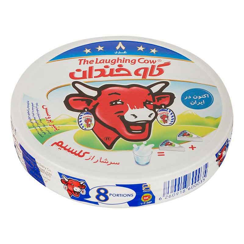 پنیر پروسس گاو خندان بسته 8 عددی