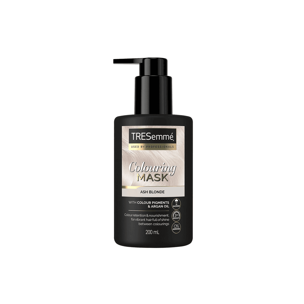 ماسک مو محافظ رنگ موهای بلوند خاکستری حاوی رنگدانه و روغن آرگان پمپی 200 میلی لیتر ترسمی